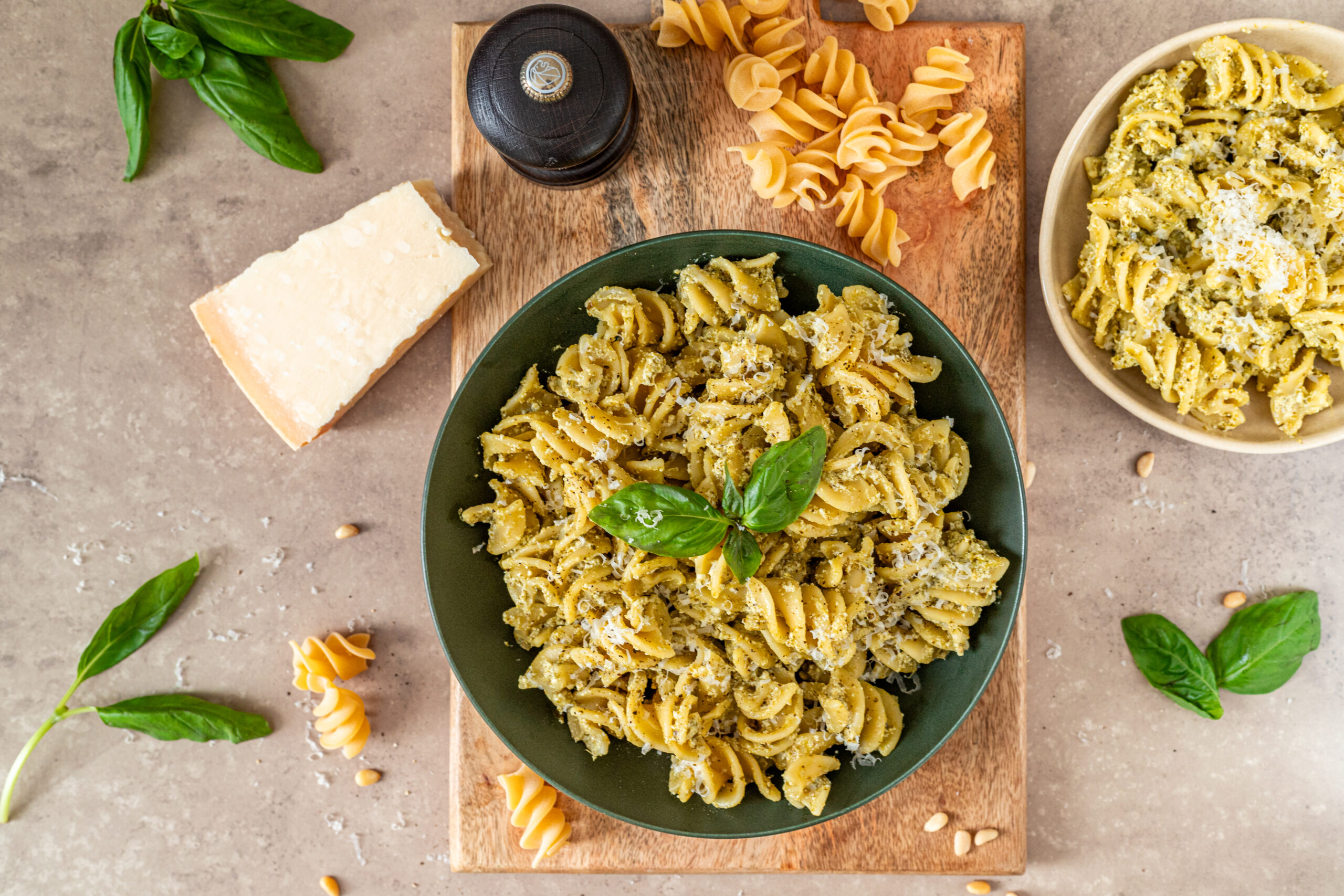 Recette Pâtes pesto ricotta - CookingViaje - Photographe et styliste