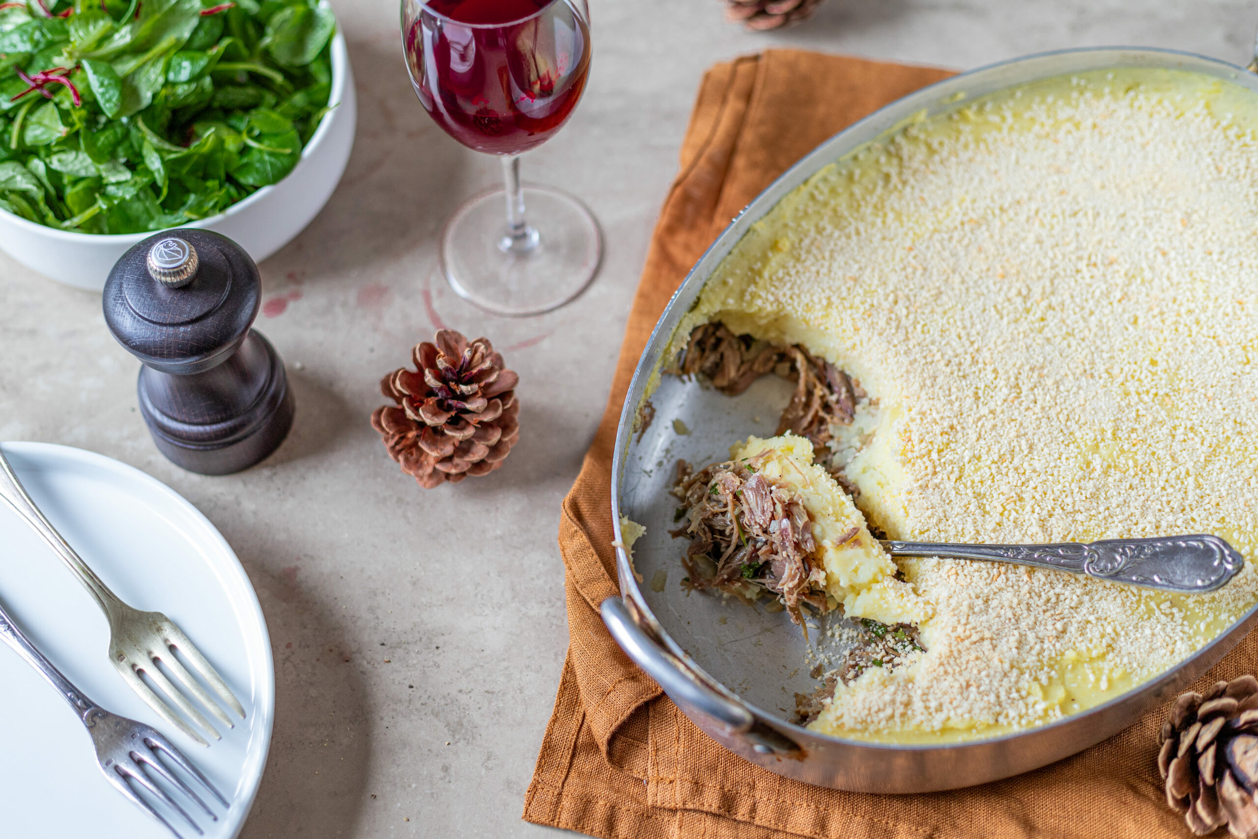 Recette Parmentier de canard - CookingViaje - Photographe et styliste