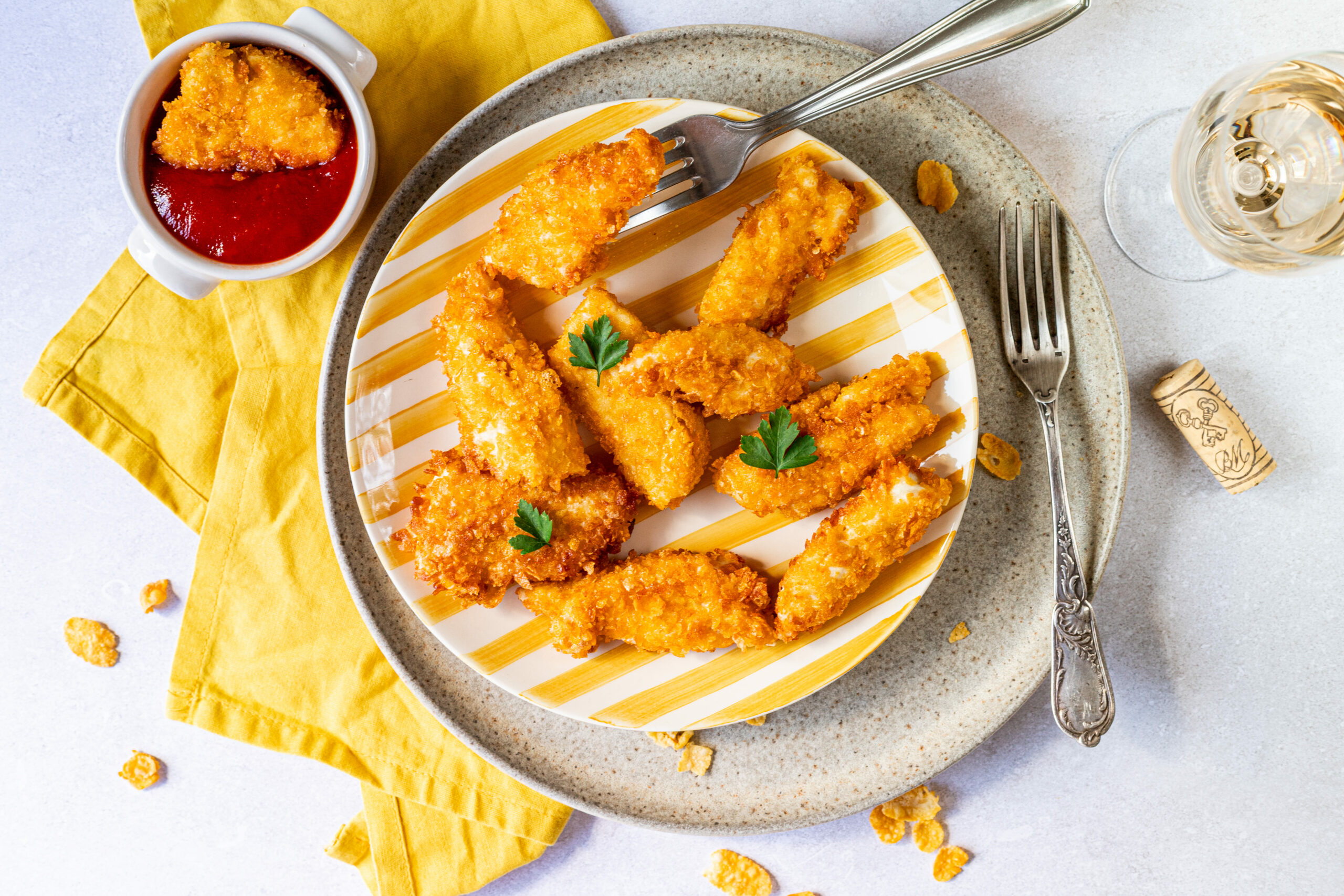 Recette Nuggets poulet aux corn flakes - CookingViaje - Photographe et
